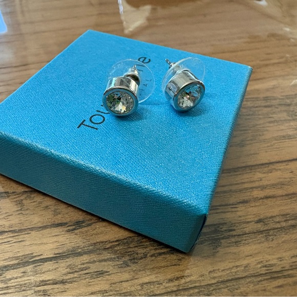 Touchstone Crystal Jewelry - Touchstone Crystal Ice Earrings Box in Blue